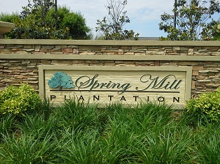 Spring Mill Plantation NC Entrance